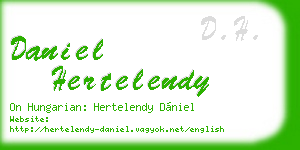 daniel hertelendy business card